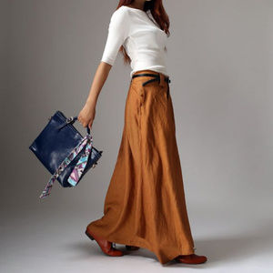 New Linen Maxi Skirt